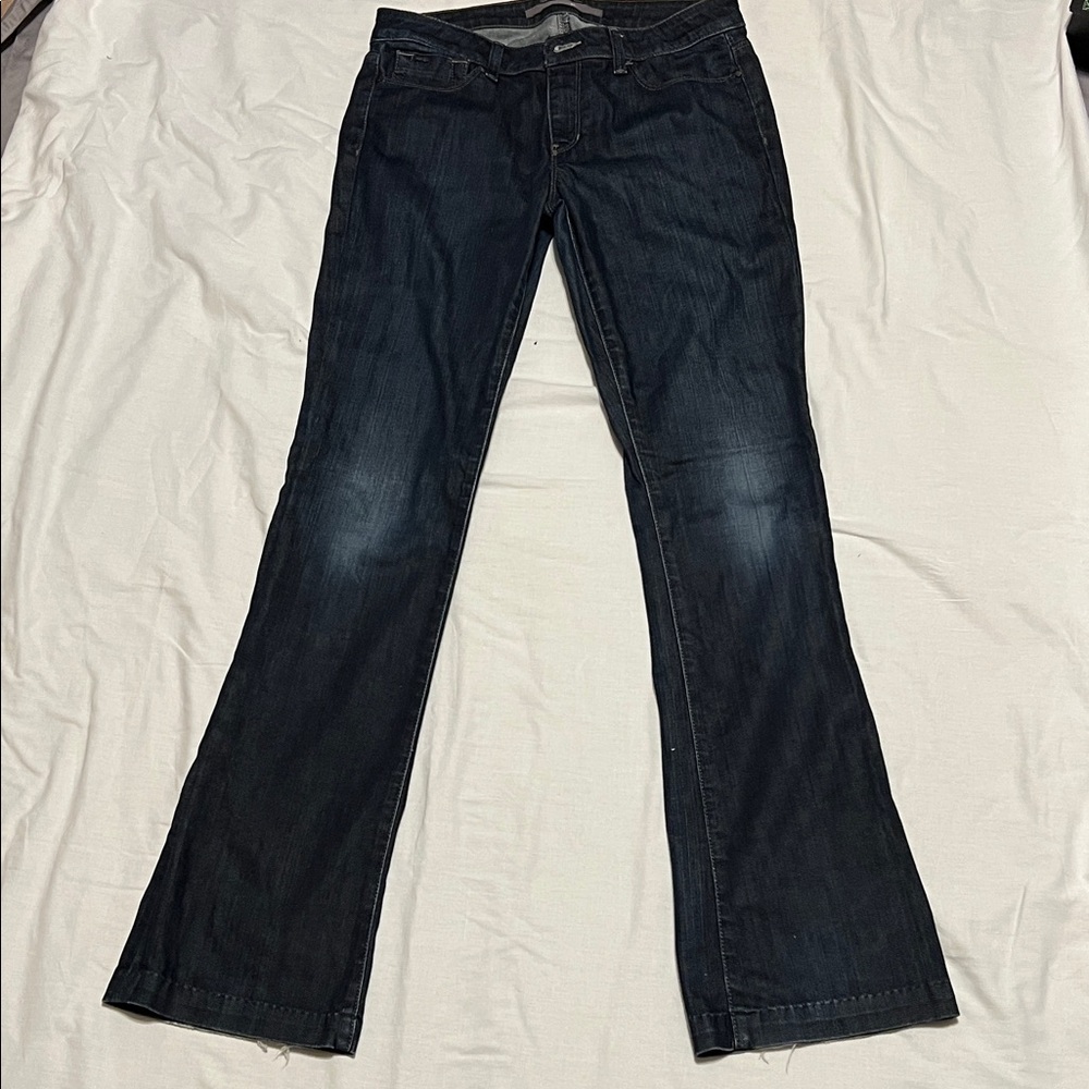Joe’s jeans, the honey style. Sz. 30 L34 1/2. Dark denim.